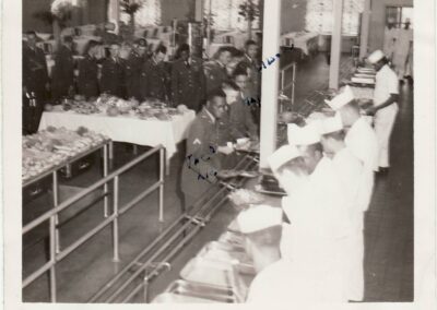 PFC Franklin P Shines Sr. US Army Chow Hall in Camp Wolters Texas 1958JPG