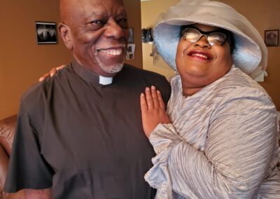 Rev Franklin P Shines Sr with Cousin Carolline Shines Edwards Thanksgiving 2018 in Tampa Bay FL